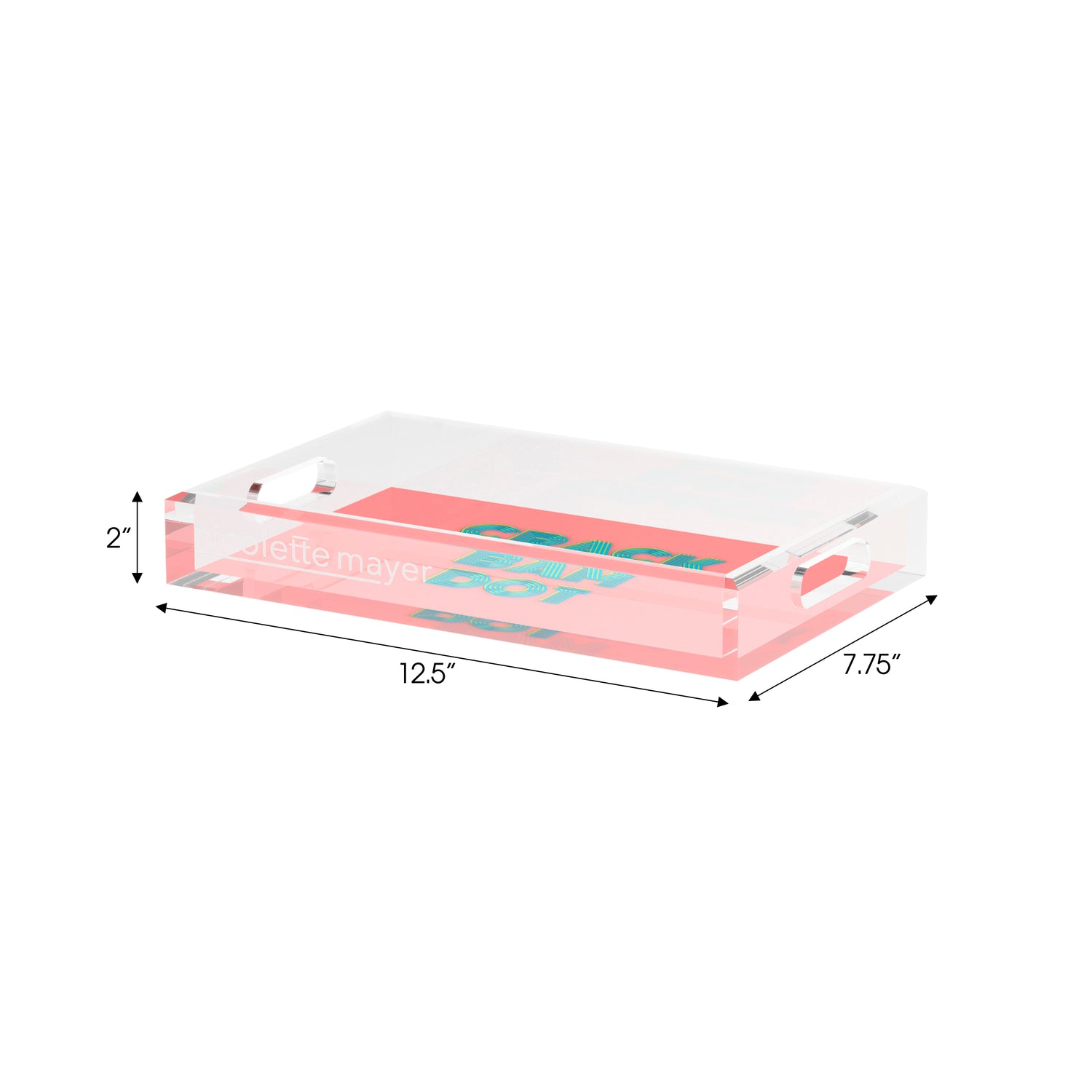 Mahjong Crack Bam Dot Petal Tendril  Set of 3 Acrylic Tray - nicolettemayer.com 