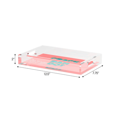 Mahjong Crack Bam Dot Petal Tendril  Set of 3 Acrylic Tray - nicolettemayer.com 