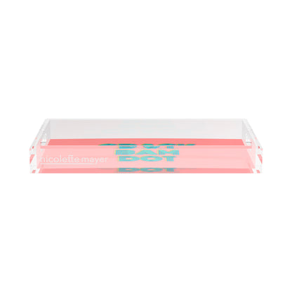 Mahjong Crack Bam Dot Petal Tendril  17X10.5 Acrylic Tray - nicolettemayer.com 