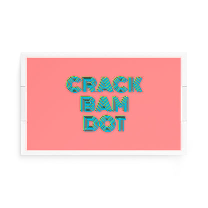 Mahjong Crack Bam Dot Petal Tendril  17X10.5 Acrylic Tray - nicolettemayer.com 