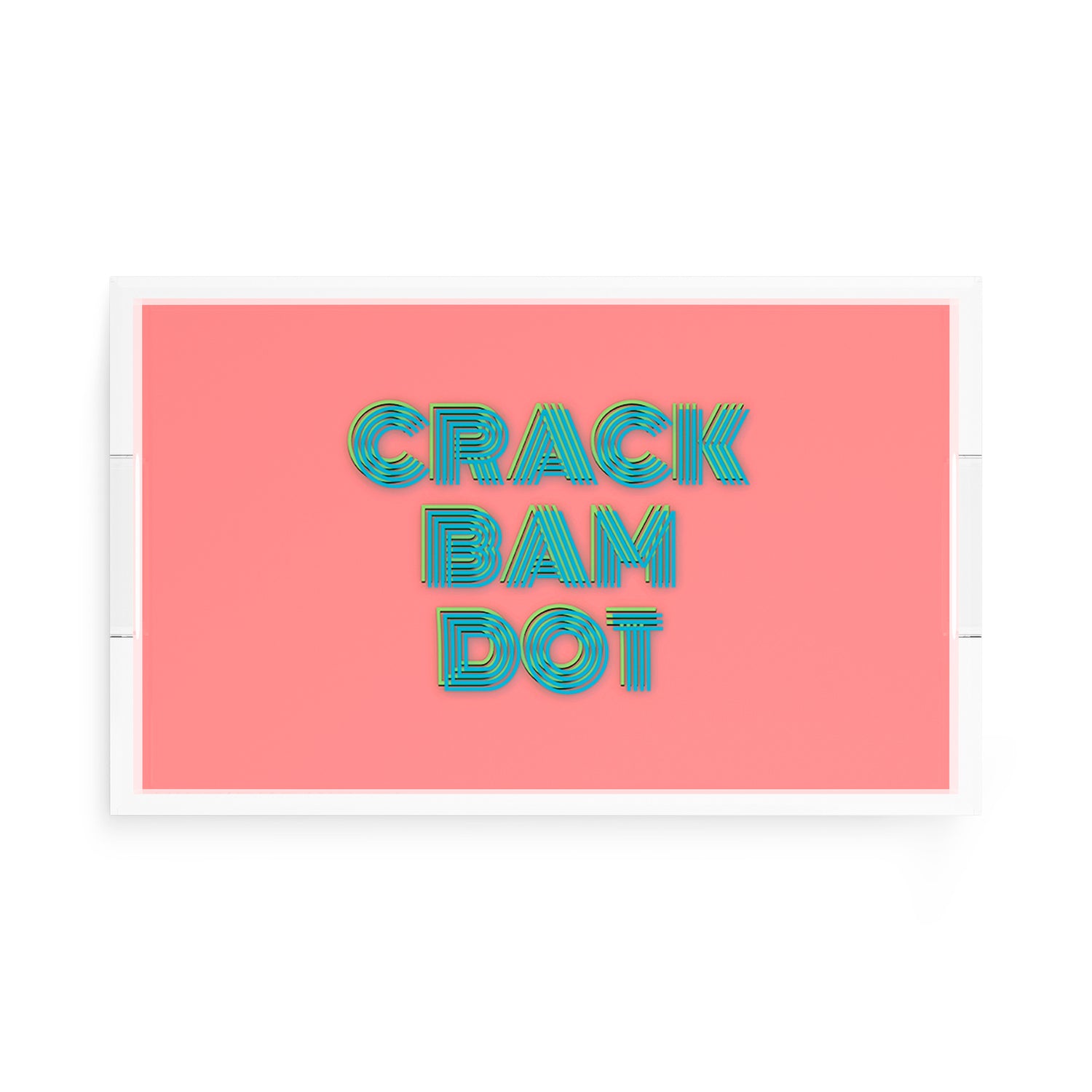 Mahjong Crack Bam Dot Petal Tendril  22.5x14.5 Acrylic Tray - nicolettemayer.com 
