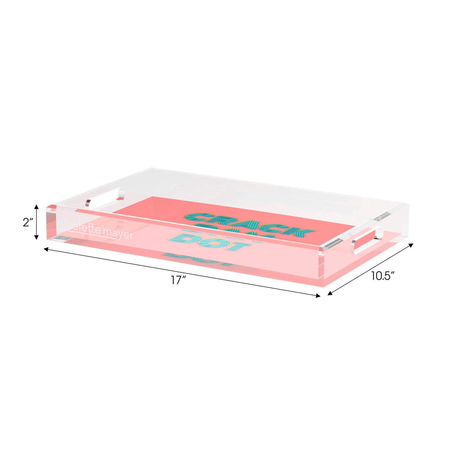 Mahjong Crack Bam Dot Petal Tendril  Set of 3 Acrylic Tray - nicolettemayer.com 