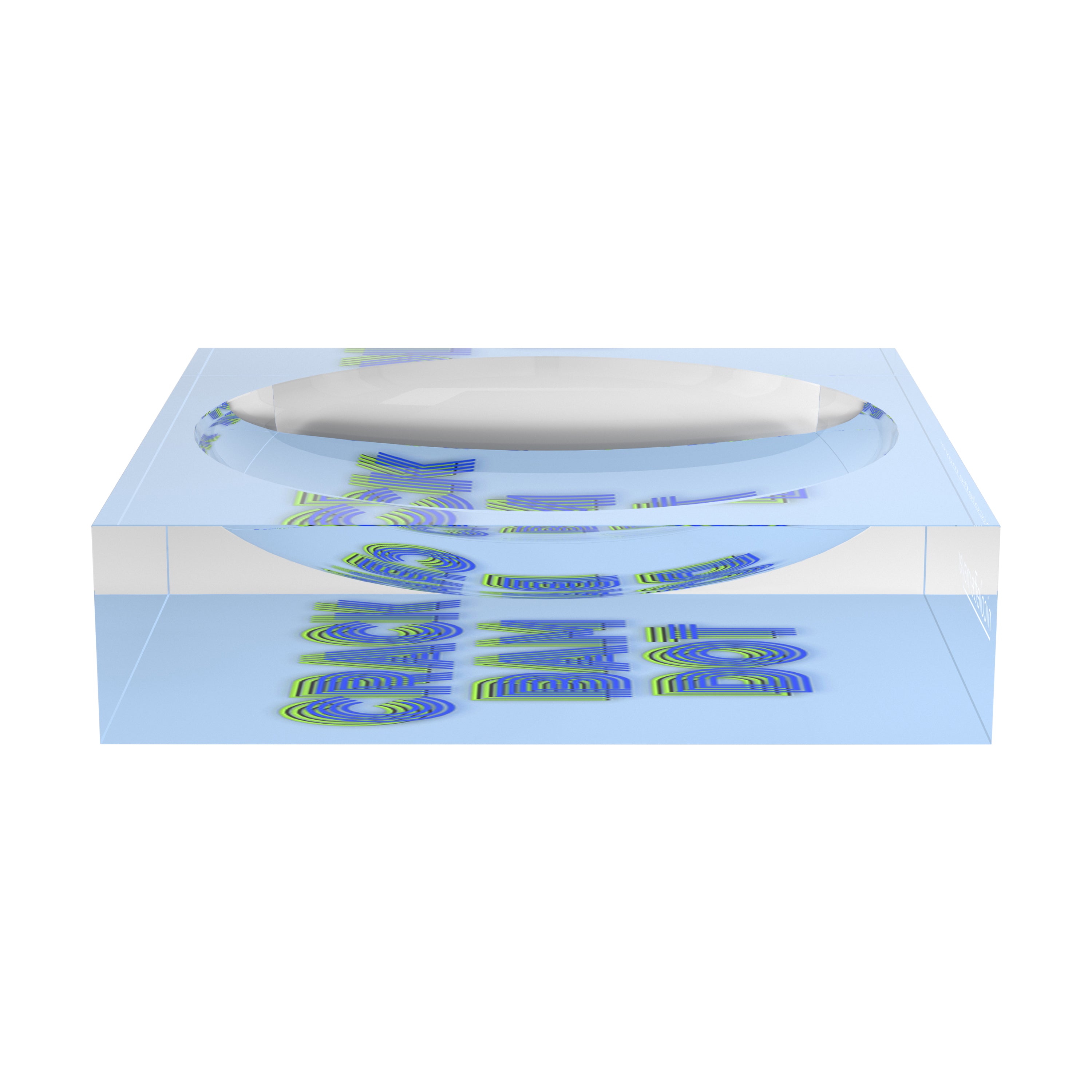 Mahjong Crack Bam Dot Blues Celery Candy Catchall Dish