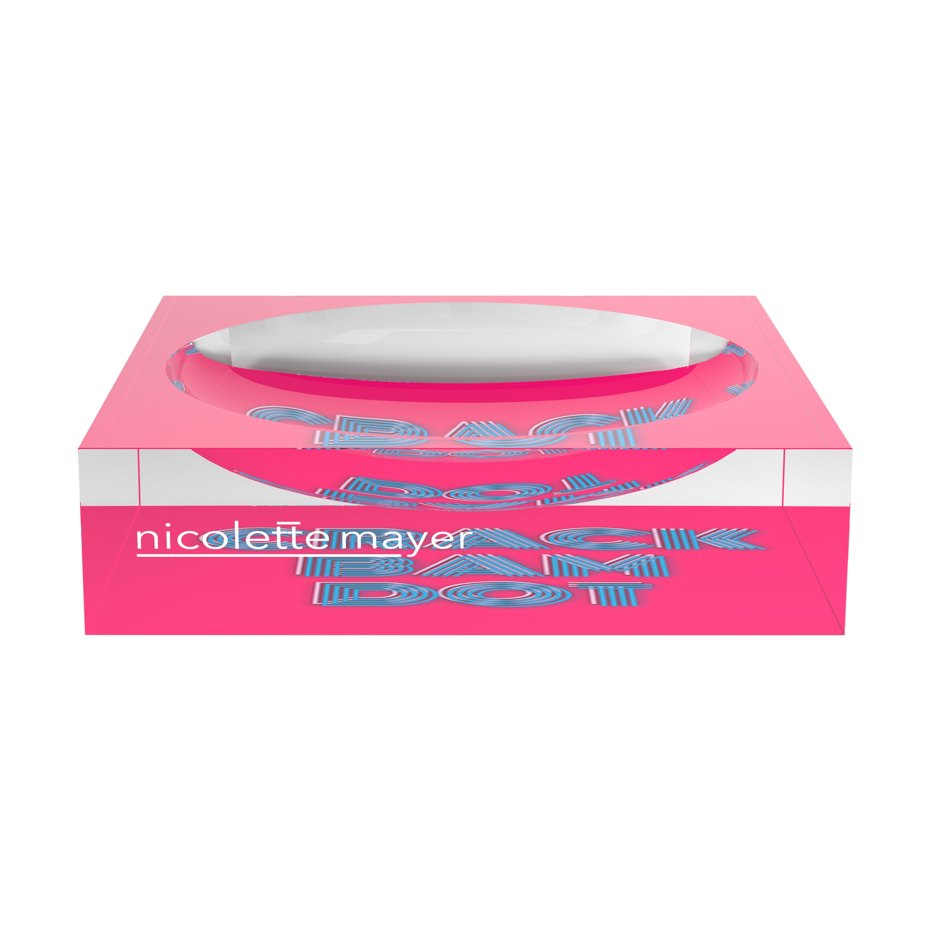 Mahjong Crack Bam Dot Hybiscus Powder Candy Catchall Dish