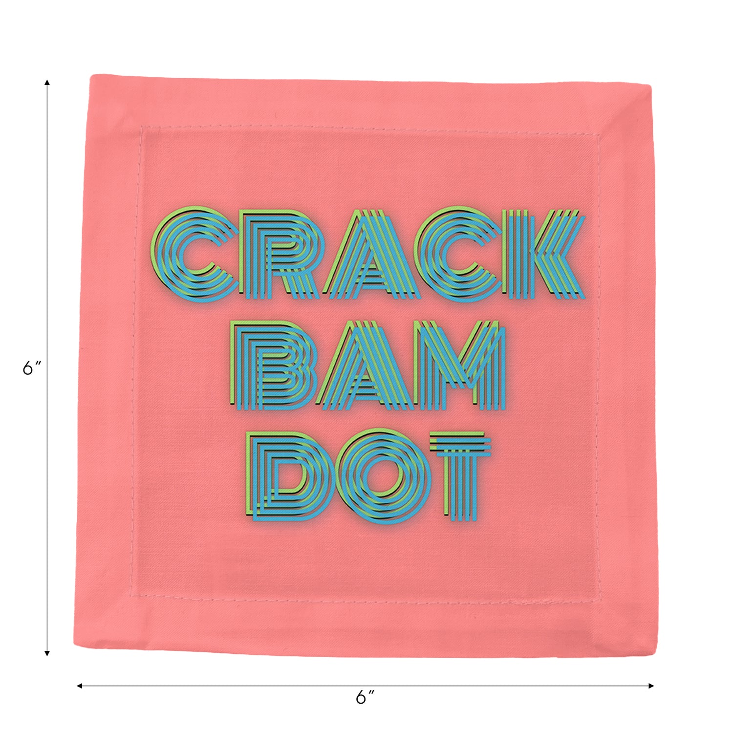 Crack Bam Dot Petal Tendril Cotton Sateen Cocktail Napkins - nicolettemayer.com