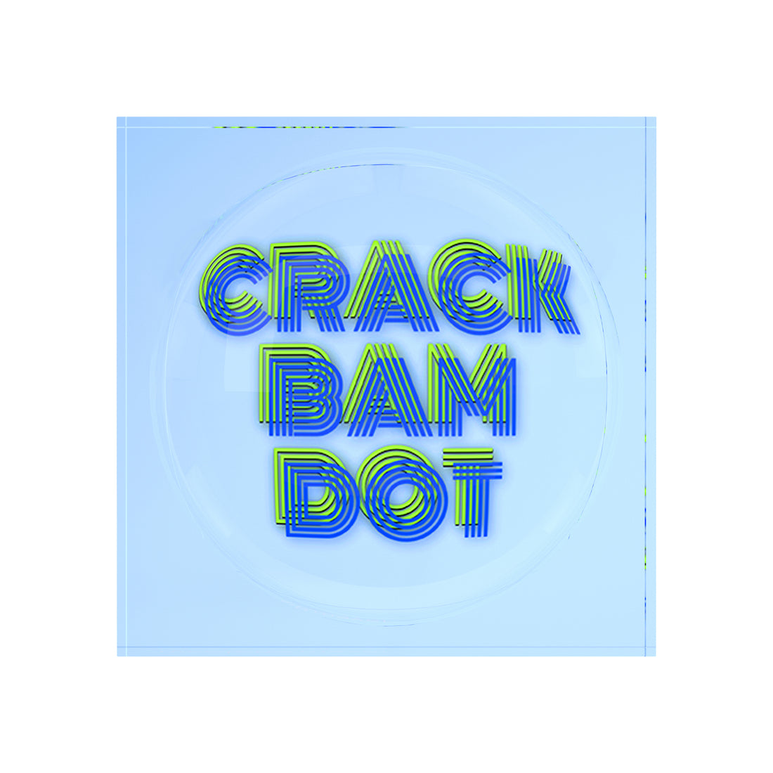 Crack Bam Dot Blues Celery Acrylic Candy Catchall Dish