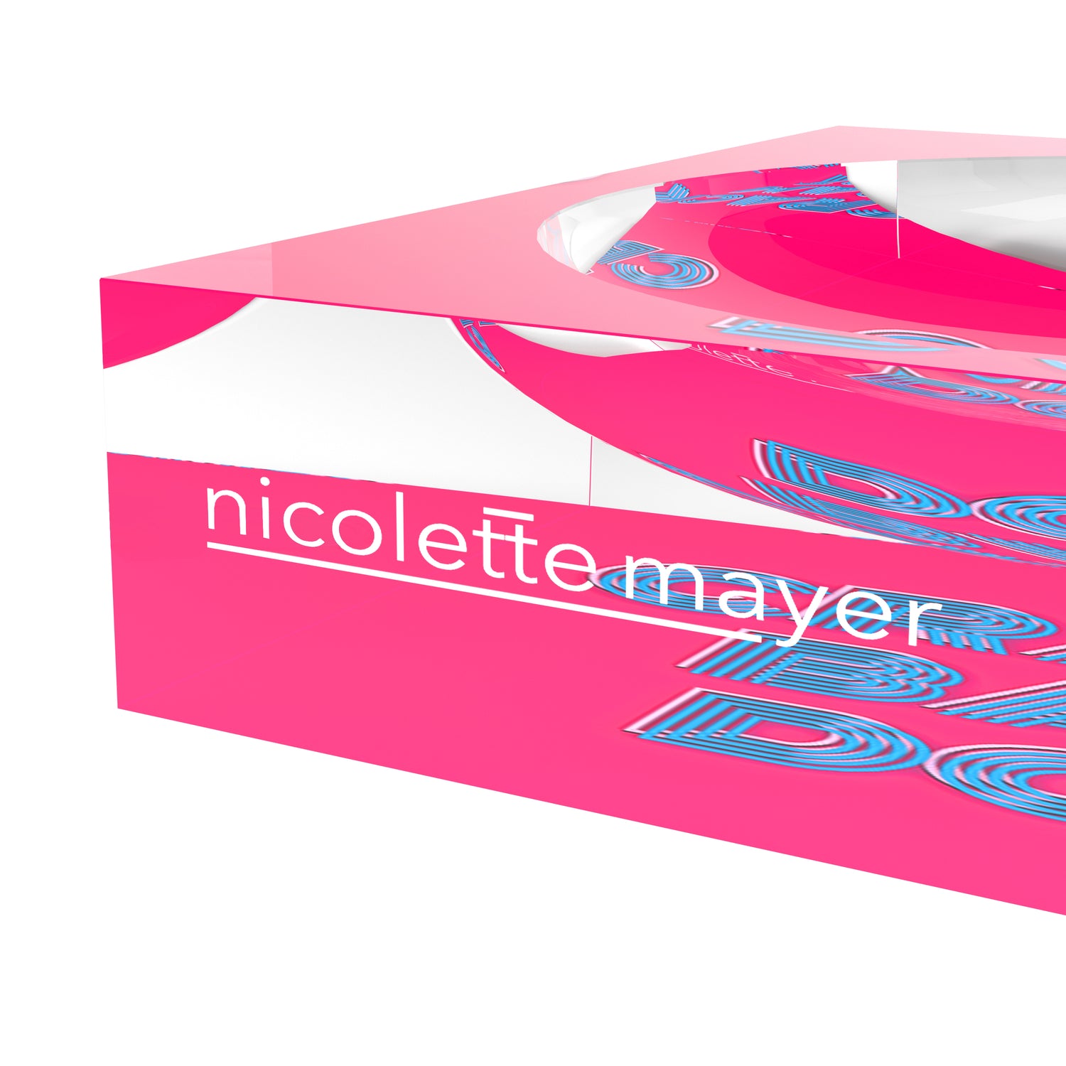 Crack Bam Dot Hybiscus Powder Acrylic Candy Catchall Dish