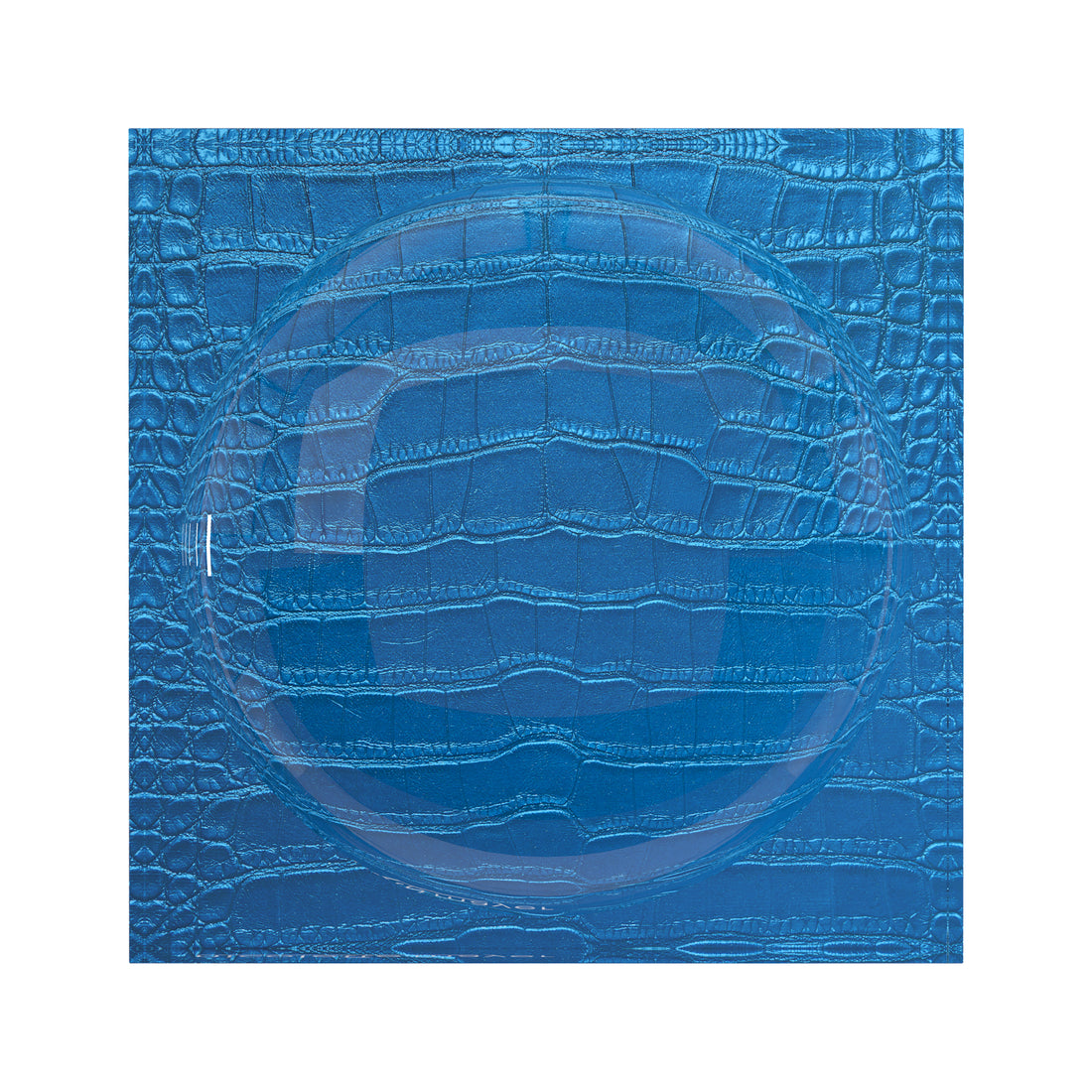 Crocodile Kyoto Blue Acrylic Candy Catchall Dish