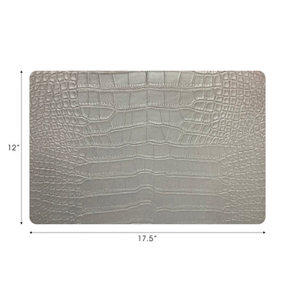 Sets de table rectangulaires Crocodile Alabaster 17,5 po, lot de 4