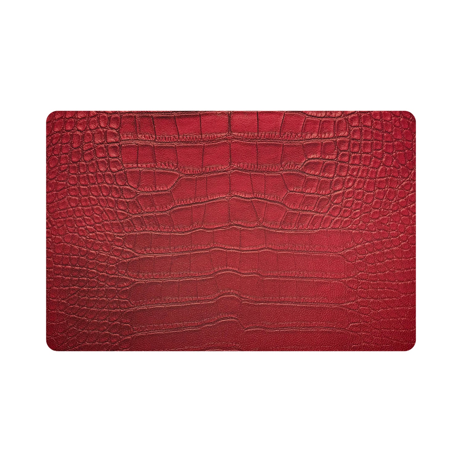 Crocodile Chelsea Garden Red 17.5&quot; Rectangle Pebble Placemat, Set Of 4 - nicolettemayer.com
