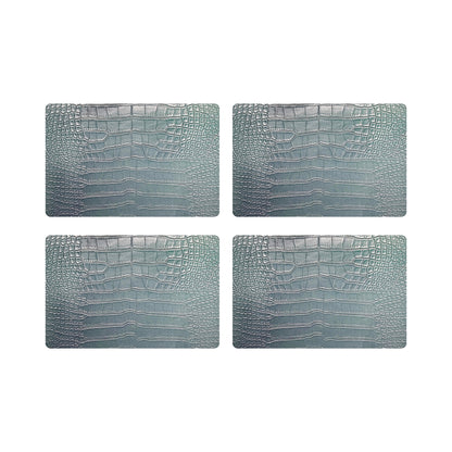 Crocodile Ice 17.5&quot; Rectangle Pebble Placemat, Set Of 4 - nicolettemayer.com
