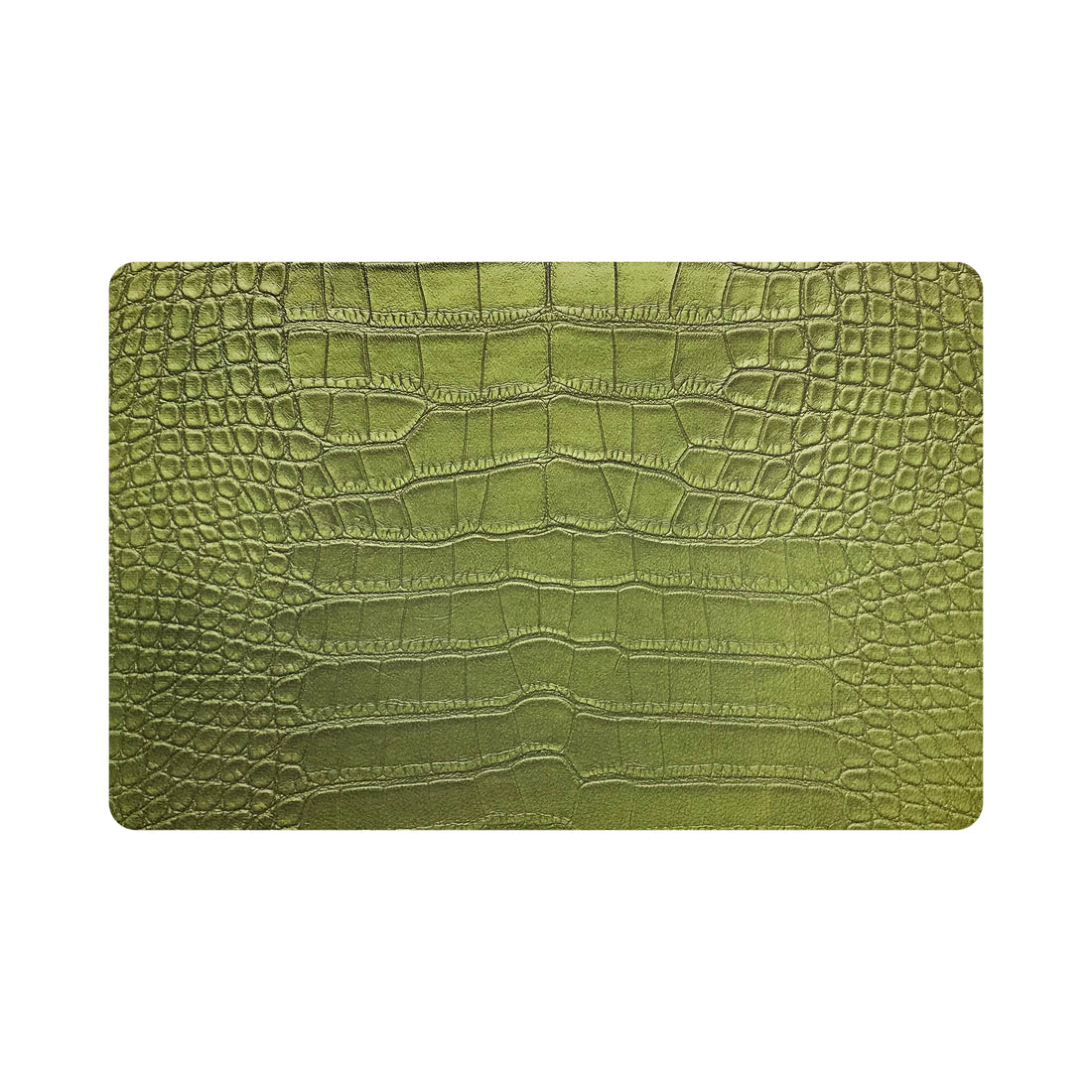 Crocodile Key Lime 17.5 Rectangle Pebble Placemats, Set Of 4 - nicolettemayer.com
