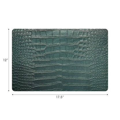 Sets de table rectangulaires Crocodile Patina 17,5 po, lot de 4