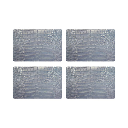 Crocodile Powder 17.5&quot; Rectangle Pebble Placemat, Set Of 4 - nicolettemayer.com
