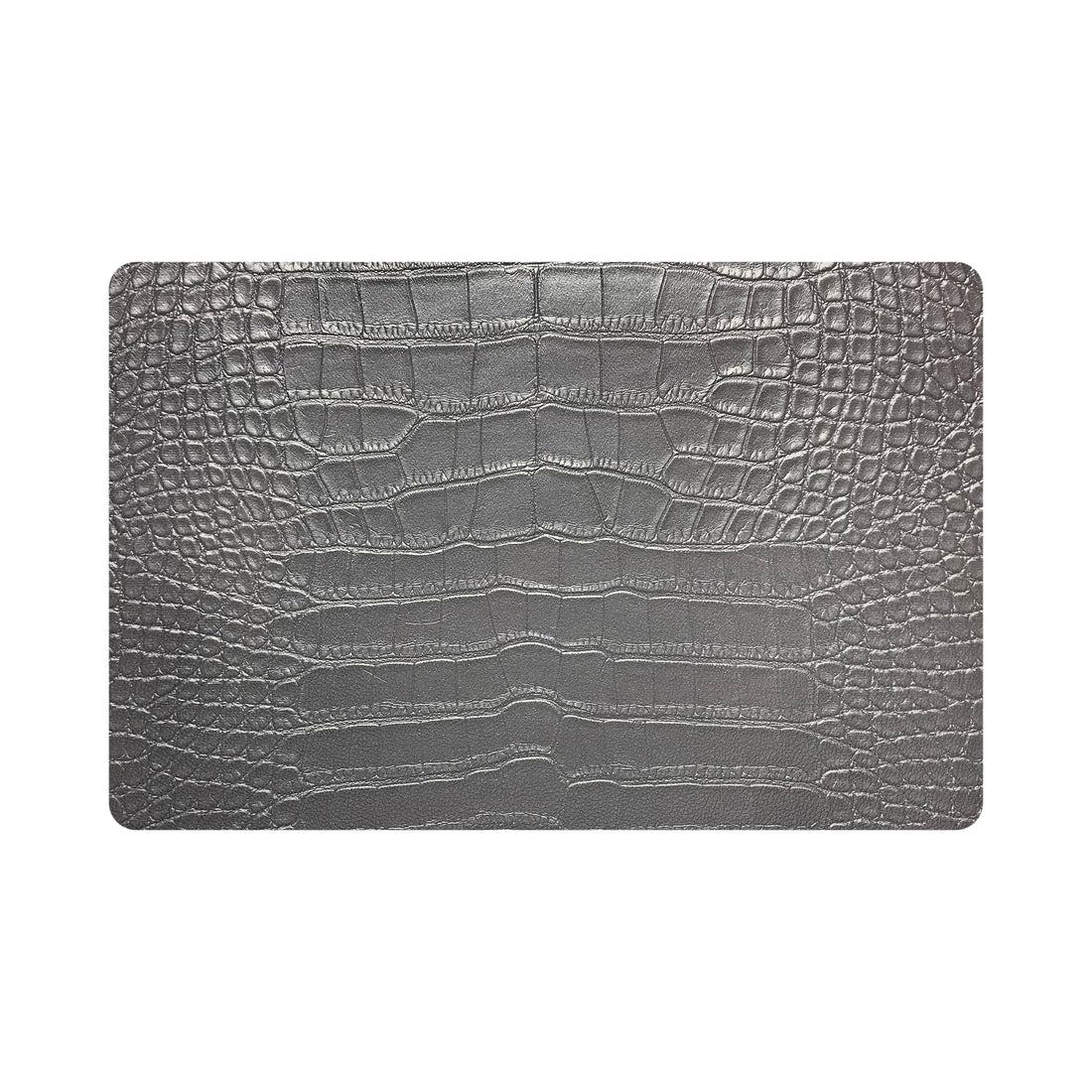 Crocodile Silver 17.5" Rectangle Pebble Placemat, Set Of 4 - nicolettemayer.com