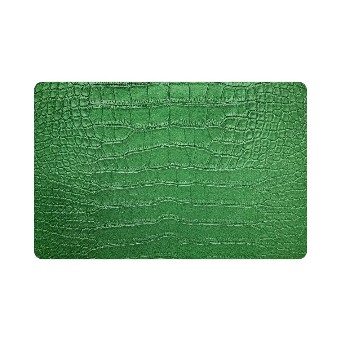 Crocodile Weatherley Green 17.5 Rectangle Pebble Placemats, Set Of 4 - nicolettemayer.com