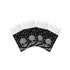 Crossbones Large Black Cotton Sateen Dinner Napkins - nicolettemayer.com