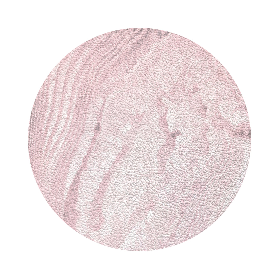 Crystal Blossom Vegan Leather Round Pebble Placemat - nicolettemayer.com