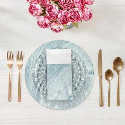 Crystal Bluebell Cotton Sateen Dinner Napkins - nicolettemayer.com