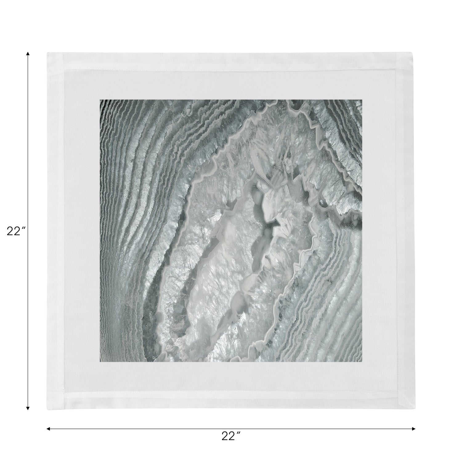 Crystal Platinum Cotton Sateen Dinner Napkins - nicolettemayer.com