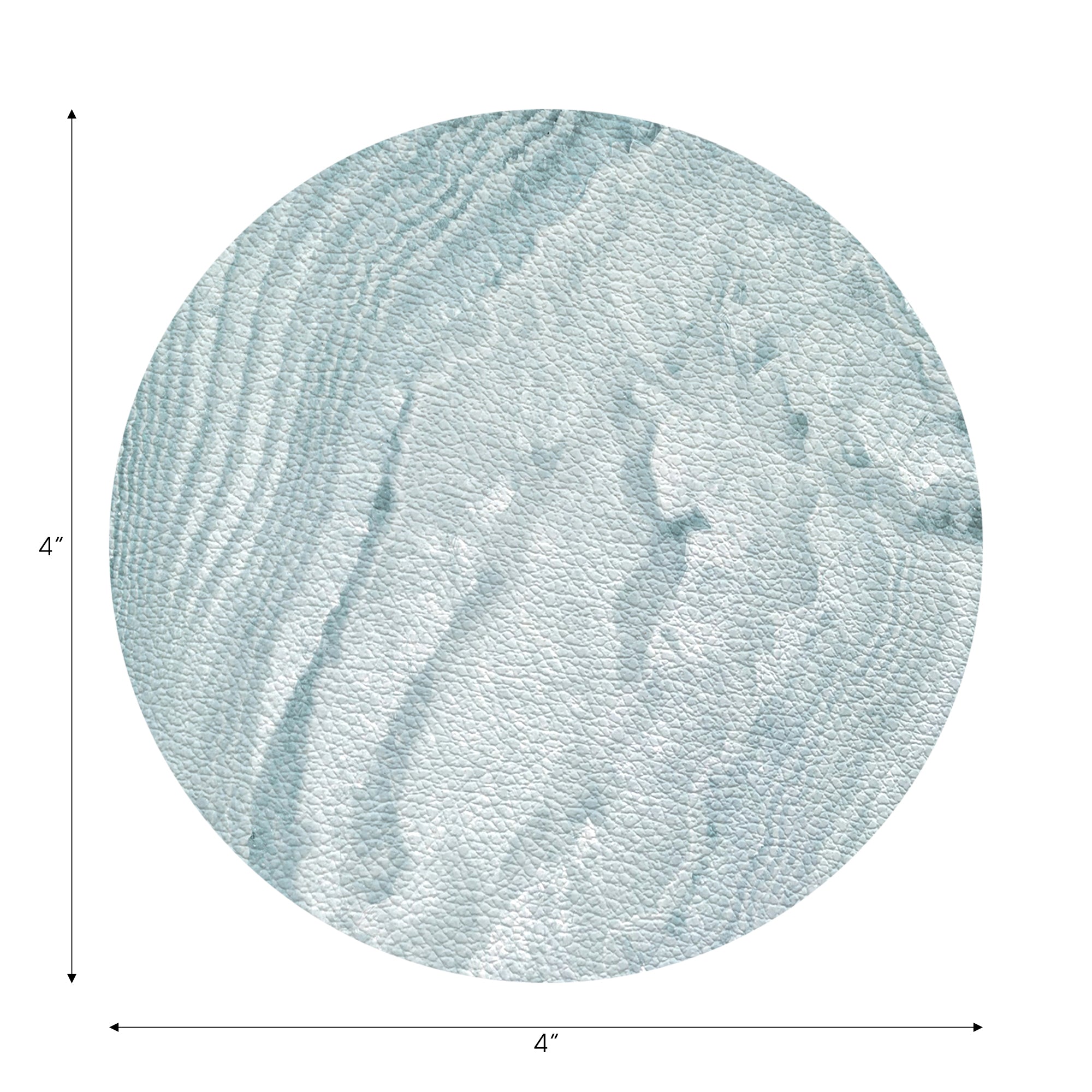 Crystal Bluebell Vegan Leather Coasters - nicolettemayer.com