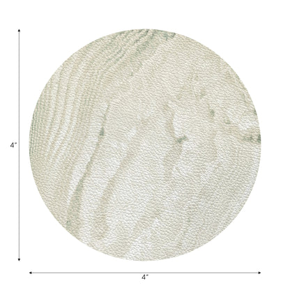 Crystal Champagne Vegan Leather Coasters - nicolettemayer.com