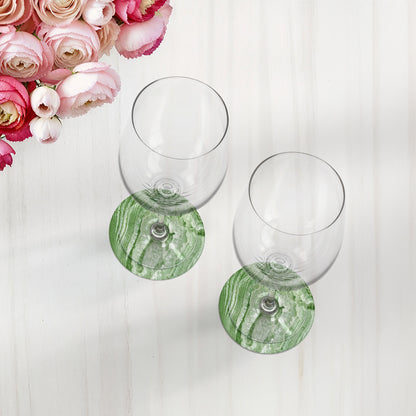 Crystal Moss Vegan Leather Coasters - nicolettemayer.com