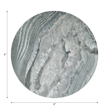 Crystal Platinum Vegan Leather Coasters - nicolettemayer.com