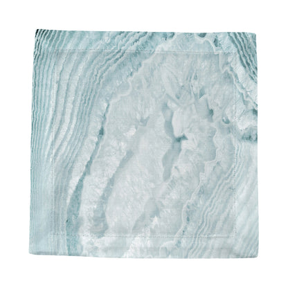 Solid Bluebell Cotton Sateen Cocktail Napkins - nicolettemayer.com