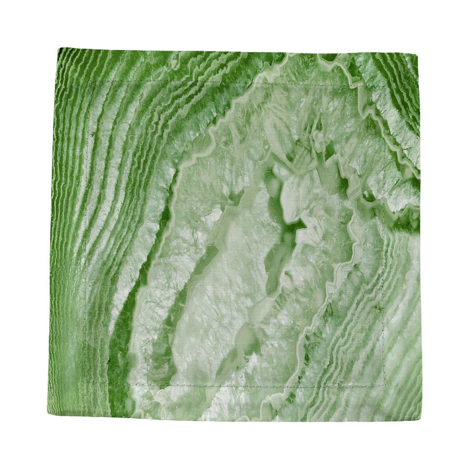 Solid Moss Cotton Sateen Cocktail Napkins - nicolettemayer.com