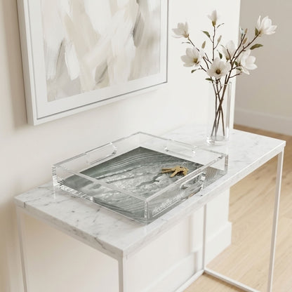 Crystal Slate Acrylic Decorative Tray, 12 x 12 in., 15 x 15 in., 18 x 18 in. by Nicolette Mayer