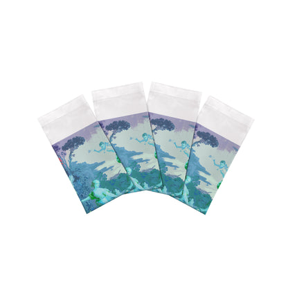 Cyprus Picnic Cyan Cotton Sateen Dinner Napkins