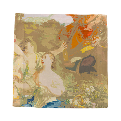 Cyprus Picnic Vintage Cotton Sateen Cocktail Napkins