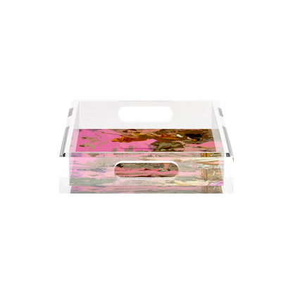 Cyprus Picnic Pop Pink 12.5X7.75 Acrylic Tray - nicolettemayer.com
