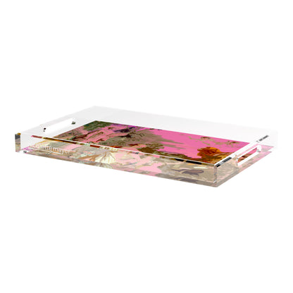 Cyprus Picnic Pop Pink 22.5X14.5 Acrylic Tray - nicolettemayer.com
