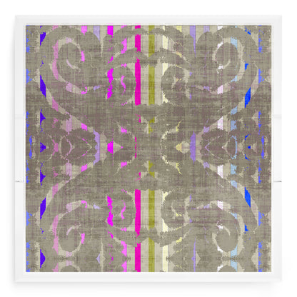 Dapper  Taupe Acrylic Decorative Tray, 18 x 18 in. by Nicolette Mayer 