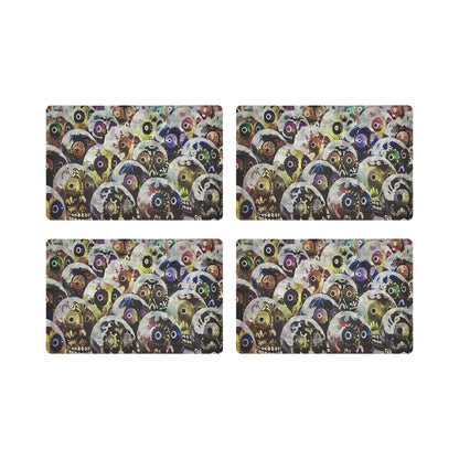 DIA DE LOS MUERTOS RICH 17.5 RECTANGLE PEBBLE PLACEMAT, SET OF 4 - nicolettemayer.com
