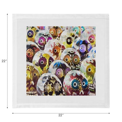 Dia De Los Muertos Rich Cotton Sateen Dinner Napkins - nicolettemayer.com
