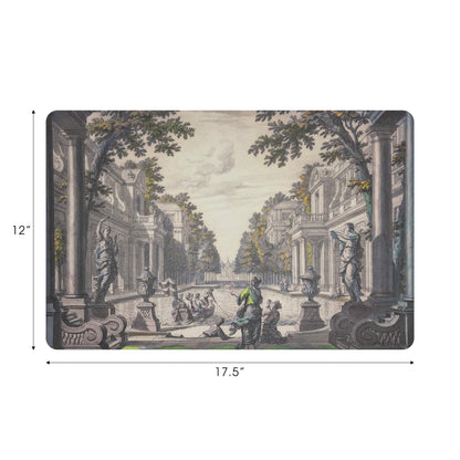 Dimanche a Paris Sunrise 17,5 rechteckiges Kieselstein-Tischset, 4er-Set