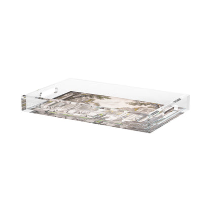Dimanche a Paris Sunrise Acrylic Decorative Tray, 17 x 10.5 in. by Nicolette Mayer 