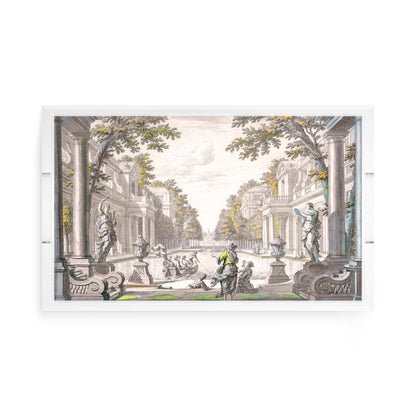Dimanche a Paris Sunrise Acrylic Decorative Tray, 17 x 10.5 in. by Nicolette Mayer 