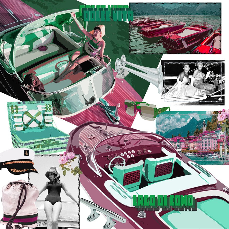 Dolce Vita Pink Green – 36x36" Modern Acrylic Wall Art - nicolettemayer.com