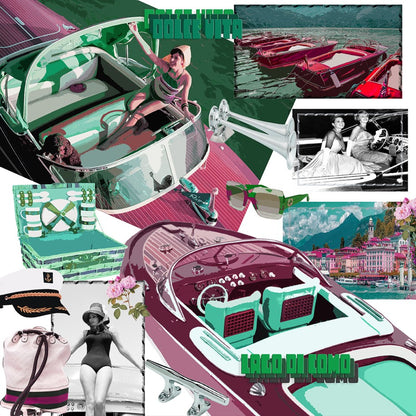 Dolce Vita Pink Green – 36x36" Modern Acrylic Wall Art - nicolettemayer.com