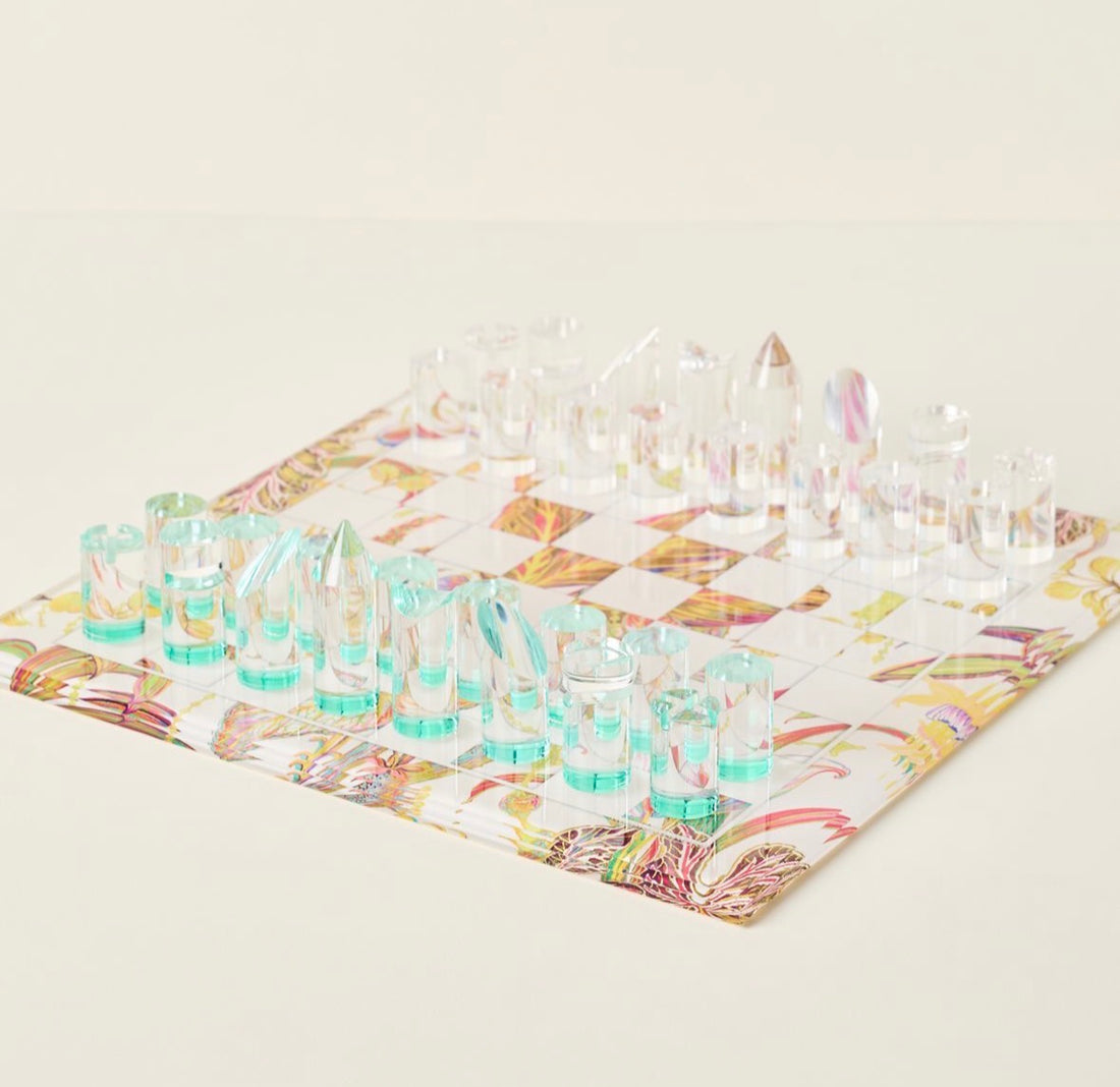 Amazonia Splendor Acrylic Chess - nicolettemayer.com