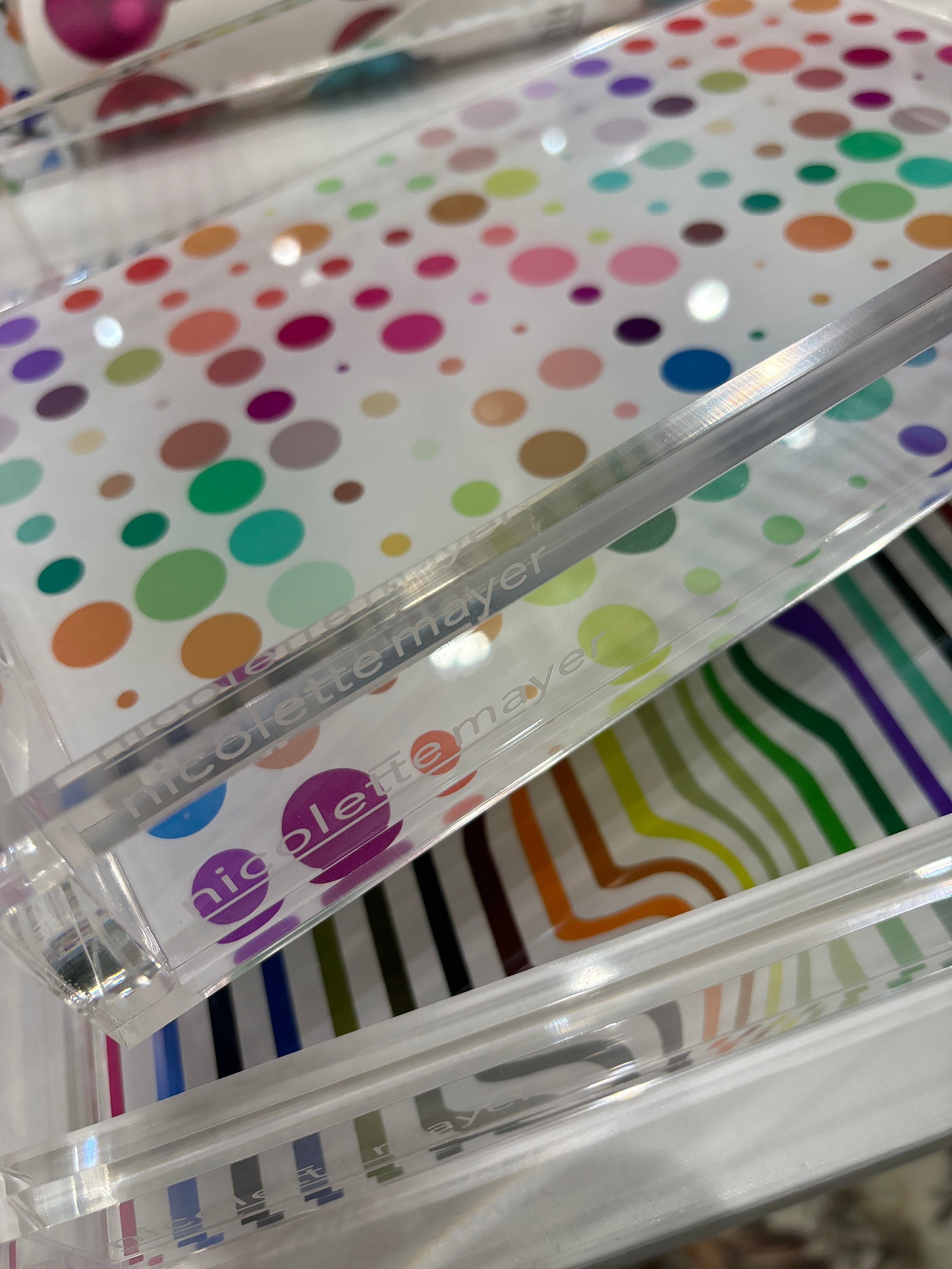 Mod Confetti Andre Acrylic Vanity Tray 12.25X7.75