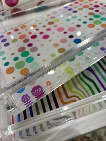 Mod Confetti Andre Acrylic Vanity Tray 12.25X7.75