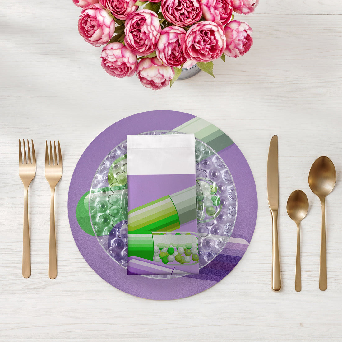 Eat Without Gaining Weight Cotton Sateen Dinner Napkins - nicolettemayer.com