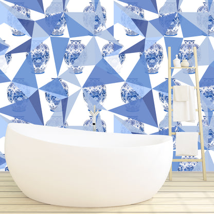 Elements Blaue Grastapete, Meterware