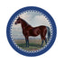 English Thoroghbred Blue 16" Round Pebble Placemats, Set of 4 - nicolettemayer.com
