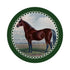 English Thoroghbred Green 16" Round Pebble Placemats, Set of 4 - nicolettemayer.com
